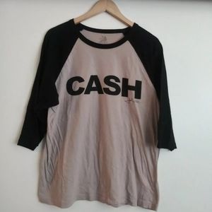 Men’s Johnny Cash ZION ROOTS WEAR Baseball Style T